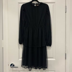 NWT BLACK LONG SLEEVE DRESS